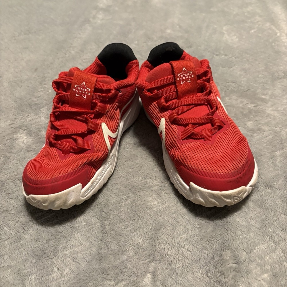 Nike Toddler Size 9C Star Runner 4 Tennis Shoes University Red DX7616-600